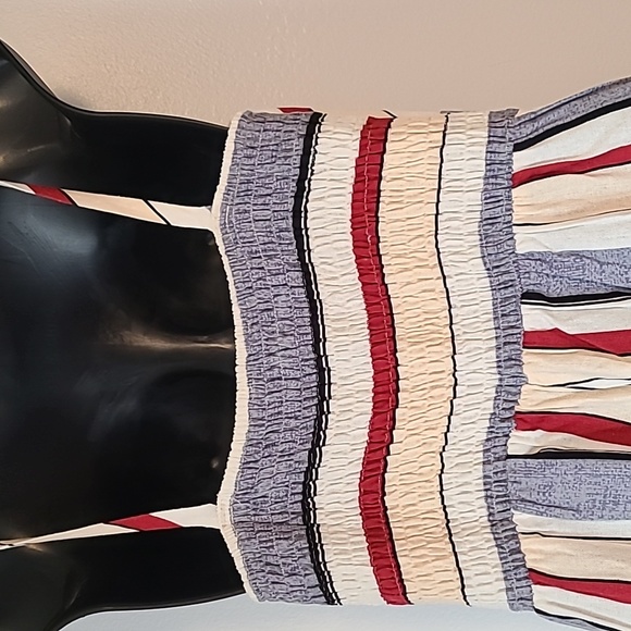 Sweet Rain straip Jumpsuit romper S  oficce work fall summer casual calf length - Picture 6 of 9